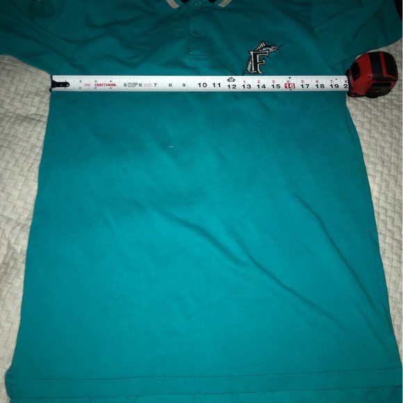 Vintage Florida Marlins Diamond Collection Polo Size M by College Concepts - Picture 5 of 6